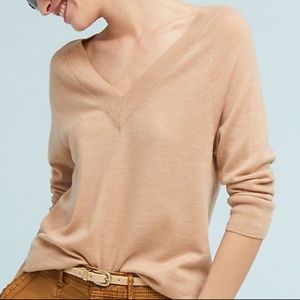 Anthropologie V-Neck Pullover  Moth sweater